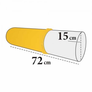 Bezug für Knierolle Maxi – Frottee, 100% Baumwolle, waschbar, für 15×72 cm Rollen