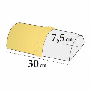 Bezug für Maniküre Handauflage Halbrolle – Velour, 100% Baumwolle, waschbar, 7,5×30 cm