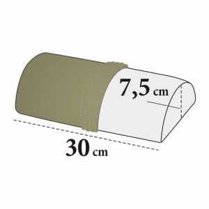 Bezug für Maniküre Handauflage Halbrolle – Velour, 100% Baumwolle, waschbar, 7,5×30 cm