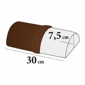 Bezug für Maniküre Handauflage Halbrolle – Velour, 100% Baumwolle, waschbar, 7,5×30 cm