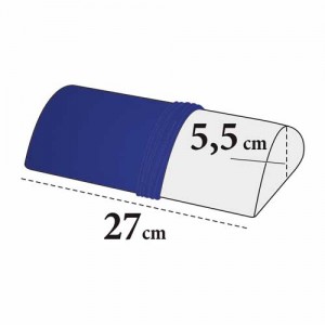 Bezug für Nackenrolle Tropfenform – Velour, 100% Baumwolle, waschbar, 5,5×27 cm