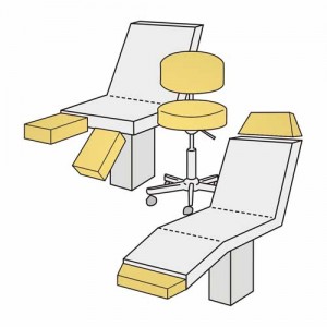 Hockerbezug Maxi – Velour, 100% Baumwolle, waschbar, für Hocker und Bürostühle