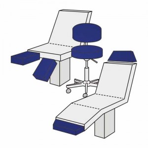 Hockerbezug Maxi – Velour, 100% Baumwolle, waschbar, für Hocker und Bürostühle