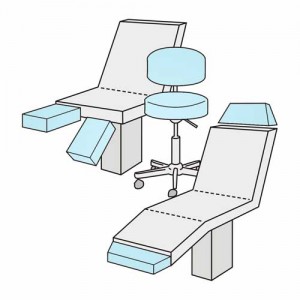 Hockerbezug Maxi – Velour, 100% Baumwolle, waschbar, für Hocker und Bürostühle