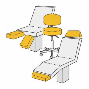 Hockerbezug Maxi – Velour, 100% Baumwolle, waschbar, für Hocker und Bürostühle