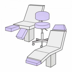 Hockerbezug Maxi – Velour, 100% Baumwolle, waschbar, für Hocker und Bürostühle