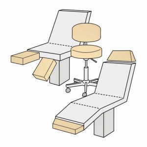 Hockerbezug Maxi – Velour, 100% Baumwolle, waschbar, für Hocker und Bürostühle