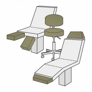 Hockerbezug Maxi – Velour, 100% Baumwolle, waschbar, für Hocker und Bürostühle