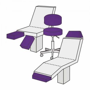 Hockerbezug Maxi – Velour, 100% Baumwolle, waschbar, für Hocker und Bürostühle