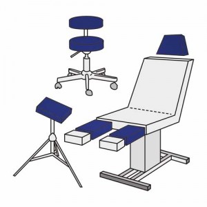 Hockerbezug Medium – Velour, 100% Baumwolle, waschbar, für Hocker und Liegen