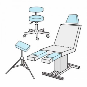 Hockerbezug Medium – Velour, 100% Baumwolle, waschbar, für Hocker und Liegen