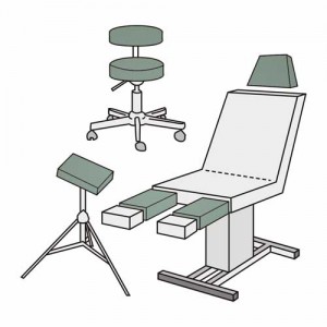 Hockerbezug Medium – Velour, 100% Baumwolle, waschbar, für Hocker und Liegen