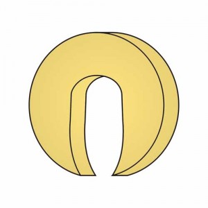 Kopfringbezug Hörnchen – Velour, 100% Baumwolle, waschbar, für Massageliegen