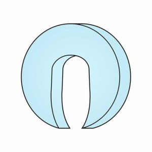 Kopfringbezug Hörnchen – Velour, 100% Baumwolle, waschbar, für Massageliegen