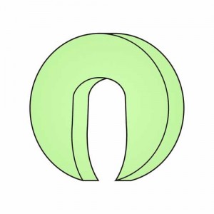 Kopfringbezug Hörnchen – Velour, 100% Baumwolle, waschbar, für Massageliegen