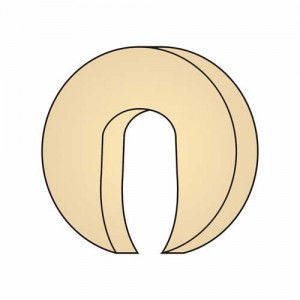 Kopfringbezug Hörnchen – Velour, 100% Baumwolle, waschbar, für Massageliegen