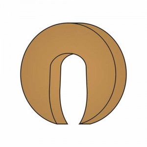 Kopfringbezug Hörnchen – Velour, 100% Baumwolle, waschbar, für Massageliegen