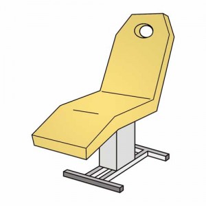 Kosmetikliegenbezug mit Loch – Frottee Spannbezug 175–195 cm waschbar 90 °C