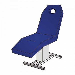 Kosmetikliegenbezug mit Loch – Frottee Spannbezug 175–195 cm waschbar 90 °C