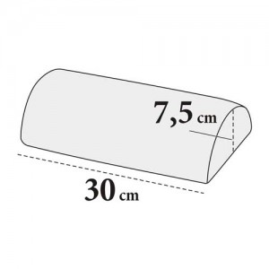 Maniküre Handauflage Halbrolle – Ø7,5×30 cm, K-Leder, abwaschbar, Bezug abnehmbar