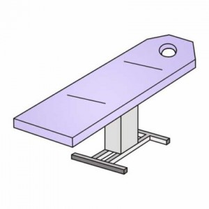 Massageliegenbezug mit Loch – Frottee Spannbezug 175–195 cm waschbar 90 °C