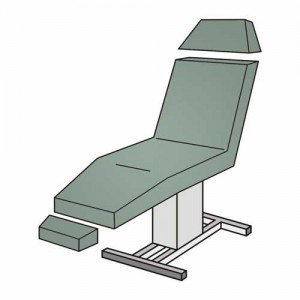 Set-Liegenbezug 3-teilig ohne Loch – Frottee 125–150 cm, waschbar 90 °C
