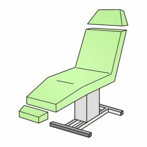 Set-Liegenbezug 3-teilig ohne Loch – Frottee 125–150 cm, waschbar 90 °C