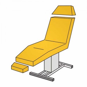Set-Liegenbezug 3-teilig mit Loch – Frottee 125–150 cm, waschbar 90 °C