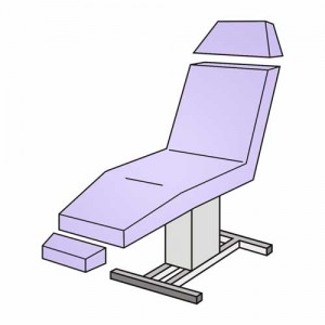 Set-Liegenbezug 3-teilig mit Loch – Frottee 125–150 cm, waschbar 90 °C