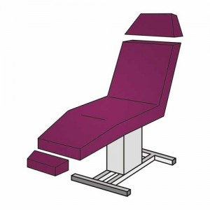 Set-Liegenbezug 3-teilig ohne Loch – Frottee 125–150 cm, waschbar 90 °C