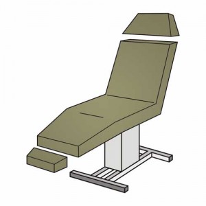 Set-Liegenbezug 3-teilig ohne Loch – Frottee 125–150 cm, waschbar 90 °C