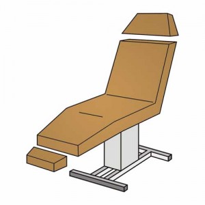Set-Liegenbezug 3-teilig mit Loch – Frottee 125–150 cm, waschbar 90 °C