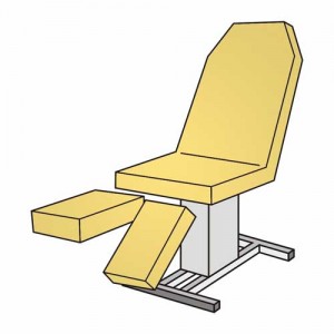 Set-Pediküreliegenbezug ohne Loch – Frottee 115–135 cm, waschbar 90 °C