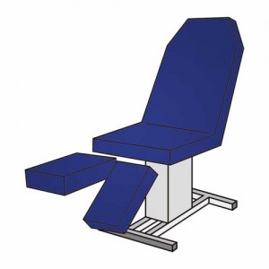 Set-Pediküreliegenbezug ohne Loch – Frottee 115–135 cm, waschbar 90 °C