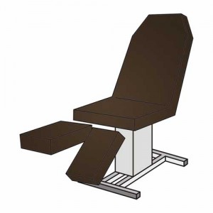 Set-Pediküreliegenbezug ohne Loch – Frottee 115–135 cm, waschbar 90 °C