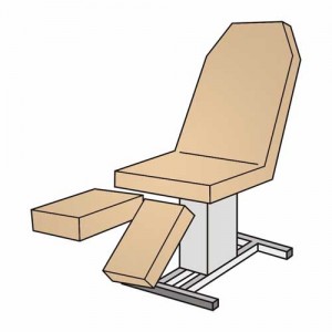 Set-Pediküreliegenbezug ohne Loch – Frottee 115–135 cm, waschbar 90 °C