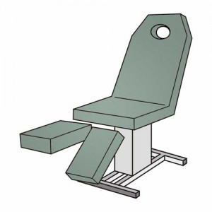 Set-Pediküreliegenbezug mit Loch – Frottee 115–135 cm, waschbar 90 °C