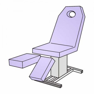 Set-Pediküreliegenbezug mit Loch – Frottee 115–135 cm, waschbar 90 °C