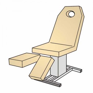 Set-Pediküreliegenbezug mit Loch – Frottee 115–135 cm, waschbar 90 °C