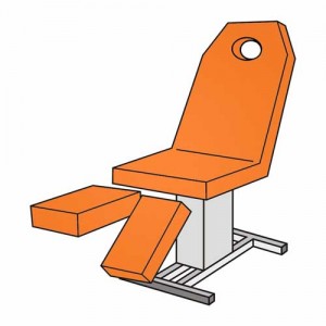 Set-Pediküreliegenbezug mit Loch – Frottee 115–135 cm, waschbar 90 °C