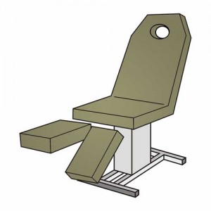 Set-Pediküreliegenbezug mit Loch – Frottee 115–135 cm, waschbar 90 °C