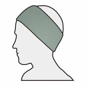 Stirnband Maxi 5er-Pack – Velour, Klettverschluss, waschbar, für Damen & Herren