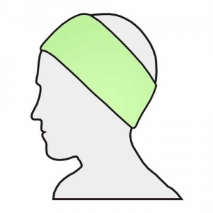 Stirnband Maxi 5er-Pack – Velour, Klettverschluss, waschbar, für Damen & Herren