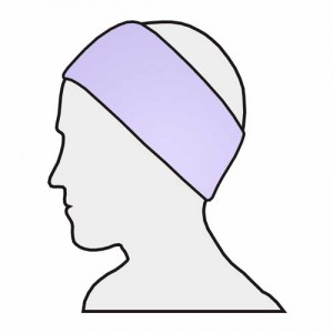 Stirnband Maxi 5er-Pack – Velour, Klettverschluss, waschbar, für Damen & Herren