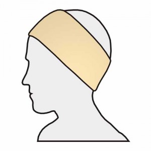 Stirnband Maxi 5er-Pack – Velour, Klettverschluss, waschbar, für Damen & Herren