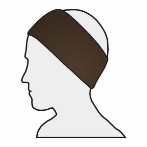 Stirnband Maxi 5er-Pack – Velour, Klettverschluss, waschbar, für Damen & Herren