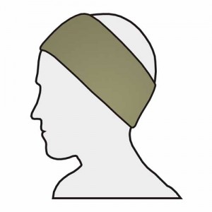 Stirnband Maxi 5er-Pack – Velour, Klettverschluss, waschbar, für Damen & Herren