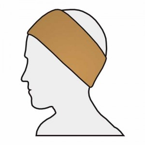 Stirnband Maxi 5er-Pack – Velour, Klettverschluss, waschbar, für Damen & Herren