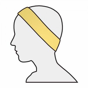 Stirnband Standard 5er-Pack – Velour, Klettverschluss, waschbar, für Damen & Herren