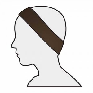 Stirnband Standard 5er-Pack – Velour, Klettverschluss, waschbar, für Damen & Herren